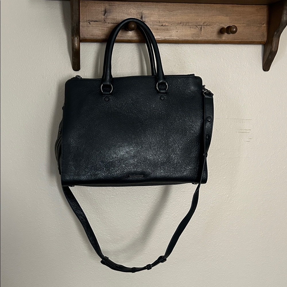 Rebecca Minkoff Large Jamie Satchel in Black Leather